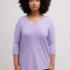 Ulla Popken KARO A-LINIE AUSSCHNITT 3/4-ARM - Langarmshirt - Lavender Multi 1 Ulla Popken KARO A-LINIE AUSSCHNITT 3/4-ARM - Langarmshirt - Lavender Multi -Ulla Popken 635720dba37d4aad9c4f9038ad3e22af