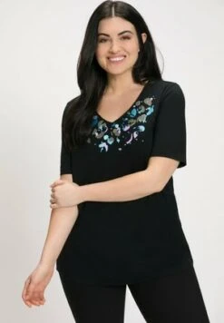 Ulla Popken T-Shirt Print - Marsalarot -Ulla Popken 636c278fc7434882aff24ac9dc54cdc7