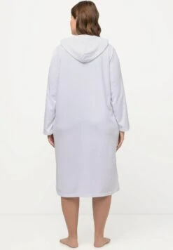 Ulla Popken HOODED WITH POCKETS - Bademantel - Snow White -Ulla Popken 63a641fec3a34364b1981a8f66e5c988