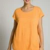 Ulla Popken T-Shirt Basic - Orange -Ulla Popken 63eef6ccf1994b6a839c0e54d3700d70