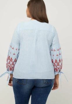 Ulla Popken Bluse - Azure Blue Stripe 10 Ulla Popken Bluse - Azure Blue Stripe -Ulla Popken 647d0b7c9a47460785241899cd196a97