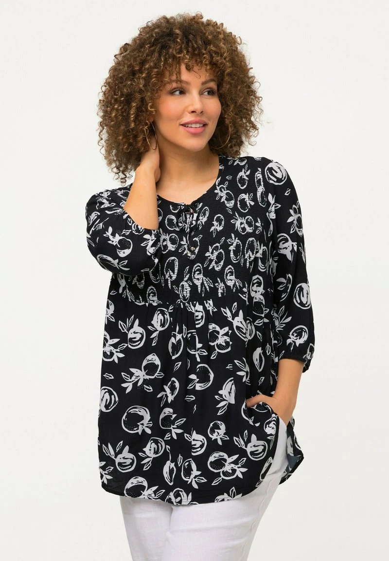 Ulla Popken COL ROND ET MANCHES - Bluse - Noir 5 Ulla Popken COL ROND ET MANCHES - Bluse - Noir – Bild 3