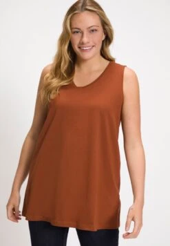 Ulla Popken ÄRMELLOS - Top - Tabak -Ulla Popken 656f5620e3b44477b368cde55735099b 1