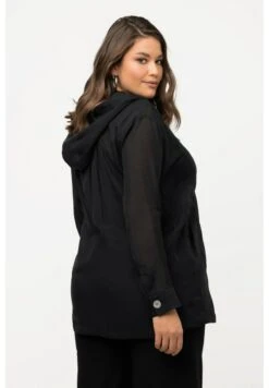 Ulla Popken CAPUCHE OVERSIZE CORDON DE SERRAGE - Leichte Jacke - Noir -Ulla Popken 663e20e0c1594e4aa52b563f8678a46a