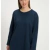 Ulla Popken Sweatshirt - Bleu Nuit Mat -Ulla Popken 66b5a6752fc946d290db8e9410f6055b