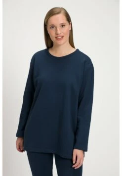 Ulla Popken Sweatshirt - Bleu Nuit Mat