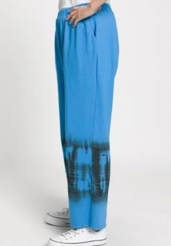 Ulla Popken Schlupf Batiksaum Elastikbund - Stoffhose - Poolblau -Ulla Popken 67bb39d140084062924b3d6bbc70995c