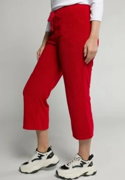 Ulla Popken ELASTIKBUND - Stoffhose - Salsa -Ulla Popken 694051687817426da88f32a8e4bcc4a5