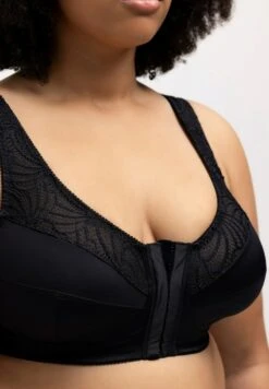 Ulla Popken COMFORT KELLY, ZONDER BEUGELS, SLUITING VOOR - Bustier - Zwart -Ulla Popken 697edd7452814e35be1d08d23837c46d