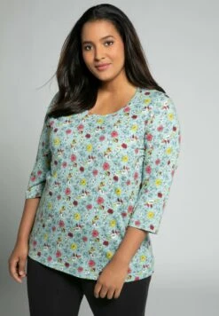 Ulla Popken T-Shirt Print - Menthe 13 Ulla Popken T-Shirt Print - Menthe -Ulla Popken 69d4983c7f1a4c0f97697105f844b158 1