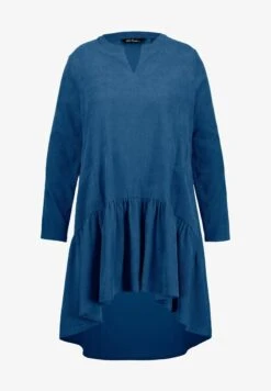 Ulla Popken A-LINIE, TUNIKA-AUSSCHNITT, LANGARM - Freizeitkleid - Marine -Ulla Popken 6b57830a84054b45acb54cc5e1958be5 1