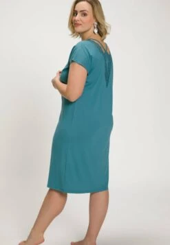 Ulla Popken HALBARM - Nachthemd - Petrol -Ulla Popken 6b843b2acb7f4be7a8f07e3aa1222bee