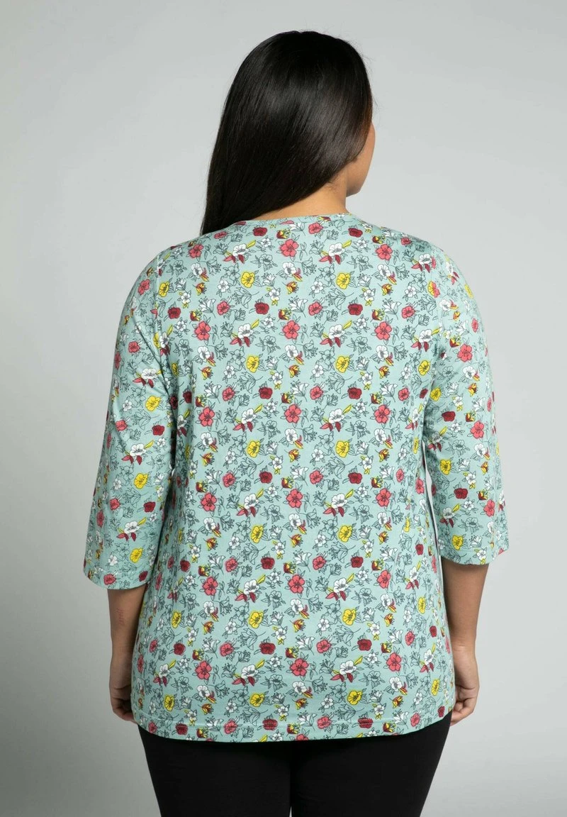 Ulla Popken T-Shirt Print - Menthe 4 Ulla Popken T-Shirt Print - Menthe – Bild 2