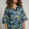 Ulla Popken 3/4-ARM - Bluse - Marine