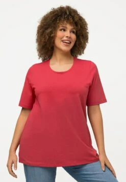 Ulla Popken RUNDHALSAUSSCHNITT - T-Shirt Basic - Raspberry -Ulla Popken 6cf6b309227c440b88cca1c7161074da