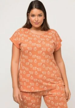 Ulla Popken Nachtwäsche Shirt - Beige Red -Ulla Popken 6d85c9313980477cb0141ddee3a32bf0 1