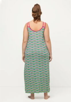 Ulla Popken DE SANS MANCHES COL ROND ET IMPRIMÉ VAGUES - Nachthemd - Vert Gazon -Ulla Popken 6deb440d725c4d12904e78959d546d7b