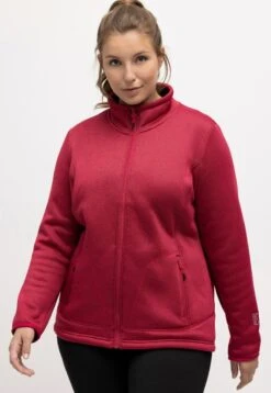 Ulla Popken Fleecejacke - Rouge Azalée -Ulla Popken 6deed63319d8412cb3838c6204a69315 1