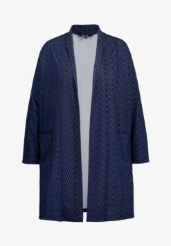 Ulla Popken MATTE GRAPHIC PRINT POCKET - Kurzmantel - Black Multi -Ulla Popken 6e24e83a78ad4baa86c8b4b9c712405a