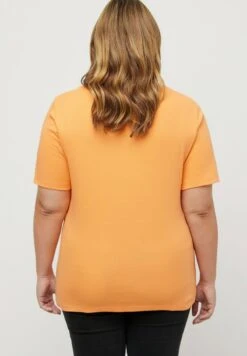 Ulla Popken T-Shirt Basic - Orange Melon -Ulla Popken 6eb00ef5d4da41a38025697be758d4e5