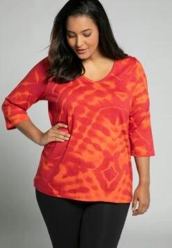 Ulla Popken Langarmshirt - Tomaten Rot