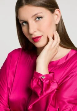 Ulla Popken OVERSIZED - Hemdbluse - Fuchsia -Ulla Popken 70e35e7d94004340aa75f5aae0aa4363