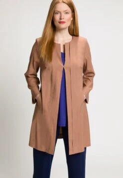 Ulla Popken STRETCHLINNEN - Blazer - Kameel -Ulla Popken 70f8a503e2f34761a2494d9031d47d0d 2