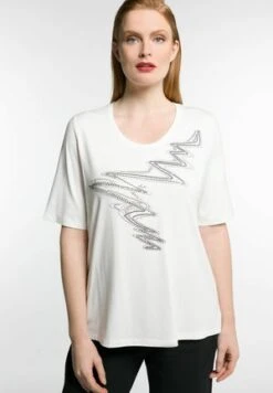 Ulla Popken T-Shirt Basic - Offwhite -Ulla Popken 7139e8c133954ecc82e5c5bdaf4e40ee