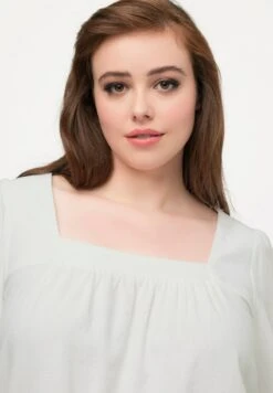 Ulla Popken 3/4 MANCHES - Bluse - Off White -Ulla Popken 7152b69ea6fd46f48d796368b7514e13