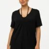 Ulla Popken T-Shirt Basic - Noir -Ulla Popken 71e5751bd7a0455883e3247df585bb9b