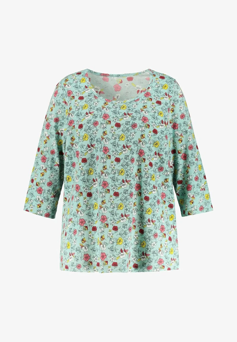 Ulla Popken T-Shirt Print - Menthe 7 Ulla Popken T-Shirt Print - Menthe – Bild 5