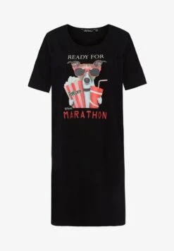 Ulla Popken Nachthemd - Black -Ulla Popken 737ba262fee44d8eaf5d2833d042e589