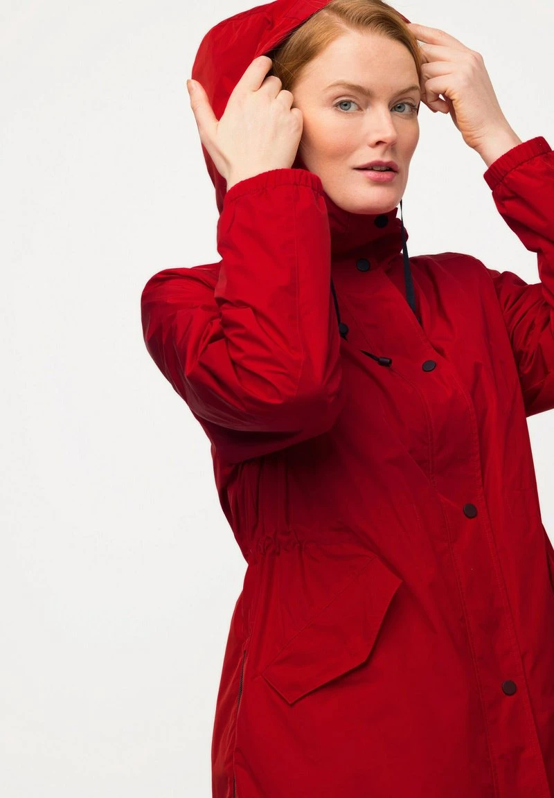 Ulla Popken HYPRAR - Regenjacke / Wasserabweisende Jacke - Salsa 5 Ulla Popken HYPRAR - Regenjacke / Wasserabweisende Jacke - Salsa – Bild 3