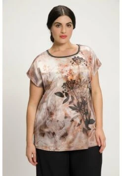 Ulla Popken BEDRUKT OVERSIZE, RONDE HALS KORTE MOUWEN - Bluse - Offwhite -Ulla Popken 770331a11b31429bbbea8fa7afc19d49