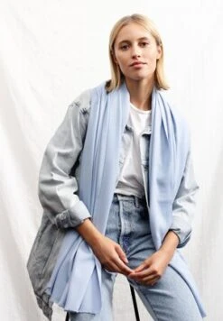 Ulla Popken Schal - Light Blue -Ulla Popken 77162b7a894d460bb8616ec53fe15520