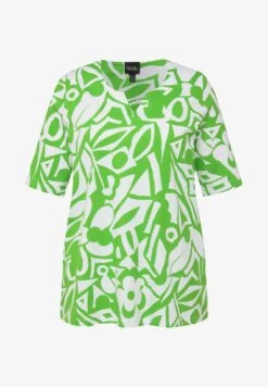 Ulla Popken MANCHES COURTES - Bluse - Vert Pomme -Ulla Popken 7738fdf8558b4ca3bb212a33affac3e6