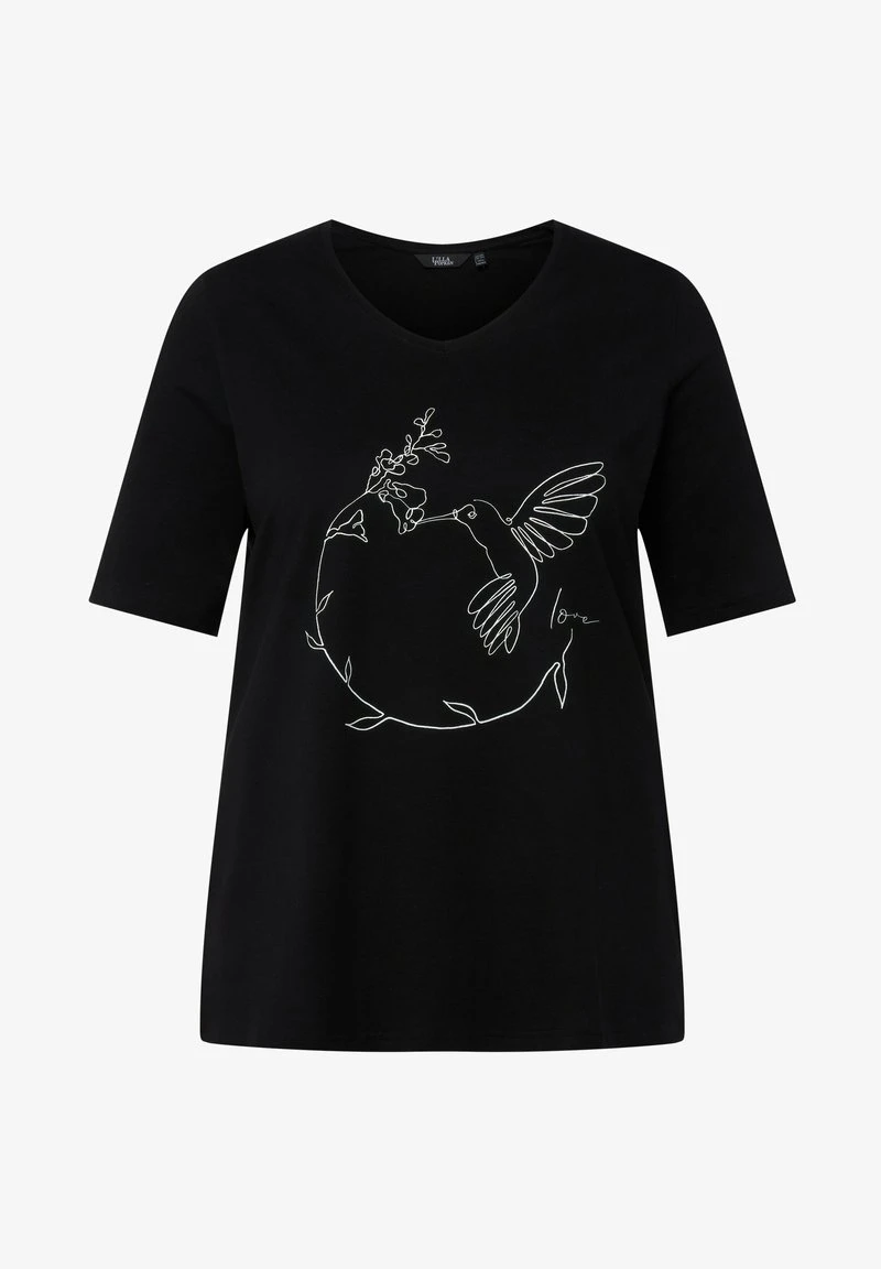 Ulla Popken T-Shirt Print - Black 7 Ulla Popken T-Shirt Print - Black – Bild 5