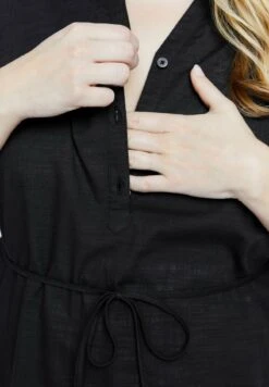 Ulla Popken Bluse - Navy Blue -Ulla Popken 77ba31e28c3b4688bbfae043f65d56a0