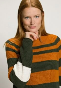 Ulla Popken PULL - Strickpullover - Olive Foncé -Ulla Popken 77f1a7317a0d489daf60e7060325c20c