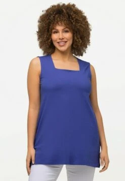 Ulla Popken CLASSIC CARREE AUSSCHNITT ÄRMELLOS - Top - Blue Purple -Ulla Popken 78afc0021bbe4782b3599fa0a37ba828 1