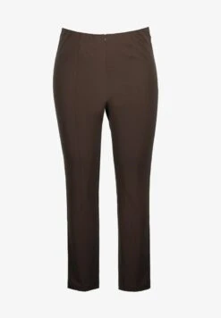 Ulla Popken Stoffhose - Donkerbruin -Ulla Popken 790732b6c56d4accb1e47f0e8b58aa42