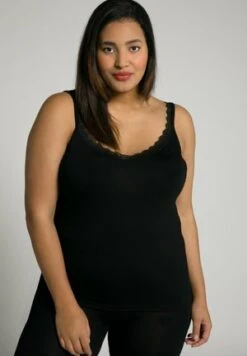 Ulla Popken Unterhemd/-shirt - Zwart -Ulla Popken 793f9101aadf4c3ba2801e22c9e0ec79