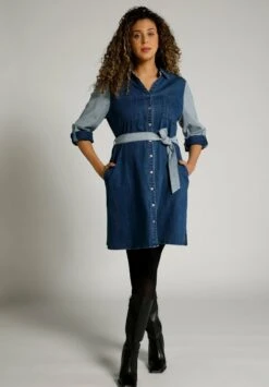 Ulla Popken Jeanskleid - Watervalblauw