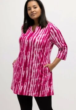 Ulla Popken Strickpullover - Magenta Multi