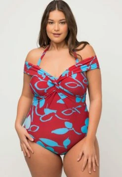 Ulla Popken IMPRIMÉ À FLEURS - Badeanzug - Rouge -Ulla Popken 796b4634c3674a43a6946695eb4aa5ae 1