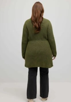 Ulla Popken Strickjacke - Moss Green -Ulla Popken 7a07e8e9b631460a87c8e0f47633d9f9