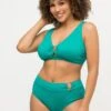 Ulla Popken STRUCTUUR SOFTCUPS SIERRING SET - Bikini - Turkoois -Ulla Popken 7a8ebcfcc3574bf6991cce5868f5cb3f