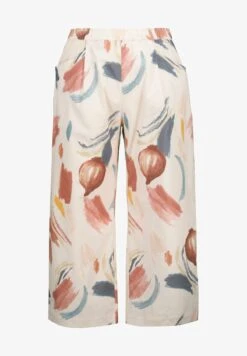 Ulla Popken MOTIF COUP DE PINCEAU CEINTURE ÉLASTIQUE - Stoffhose - Rose Poudré -Ulla Popken 7b6c3bf0512c4b13a95c2630faa078fc