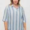 Ulla Popken Bluse - Steel Blue -Ulla Popken 7ba177c9a9d648ef9bddfdcdf0ad6908