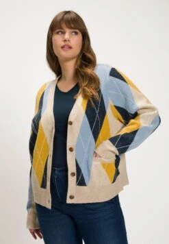 Ulla Popken Strickjacke - Beige -Ulla Popken 7be31a6f36134cef9fef5e901de660ec 1